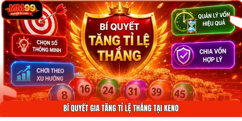 Keno MM99 | Quay Số 5 Phút - Trúng Đến 1000X - Cực Hấp Dẫn 3 Bí quyết gia tăng tỉ lệ thắng tại Keno